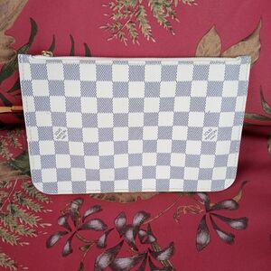 Blue and White Checkered Clutch/Pochette